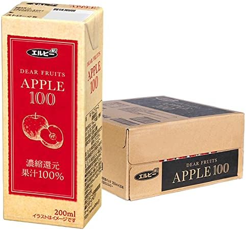 アイリスプラザ アップルジュース 果汁100% 200ml ×30本 紙パック エルビー 果汁 りんごジュース リンゴジュース APPLE