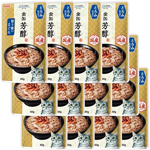 金缶 芳醇 削り節入りまぐろ とろみ仕立て 60g×12個セット