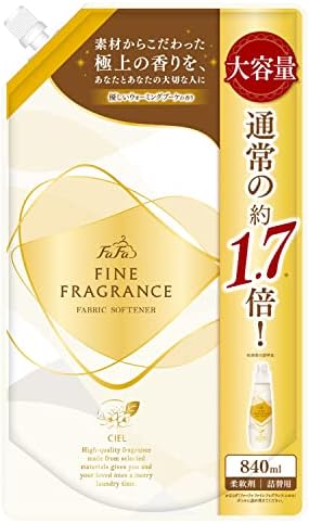 (大容量) ファーファ ファインフレグランス 柔軟剤 シエル 香水調 ウォーミングブーケの香り 詰め替え 840ml