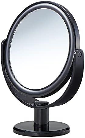 アイメディア 卓上ミラー 鏡 両面スタンドミラー 10倍拡大鏡 メイクミラー 化粧鏡 スタンドミラー 両面鏡 おしゃれ シンプル
