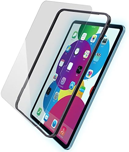 エレコム iPad 10.9 第10世代 (2022モデル) ガラスフィルム 保護フィルム 貼り付けガイド付き ブルーライトカット TBWA22RFLGGBLJ クリア