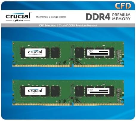 Crucial(クルーシャル) CFD販売 Crucial by Micron デスクトップPC用メモリ DDR4-3200 (2933・2666対応) (PC4-25600) 16GB×2枚 288pin DIMM 相性 W4U3200CM-16GQ