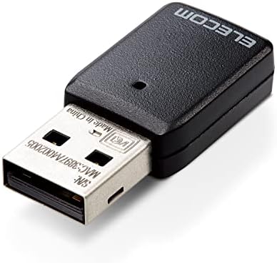 エレコム Wi-Fi 無線LAN 子機 11ac/n/g/b/a 867Mbps 5GHz/2.4GHz USB3.0 ビームフォーミングZ MU-MIMO Windows11/10 Mac 対応 ブラック WDC-867DU3S2