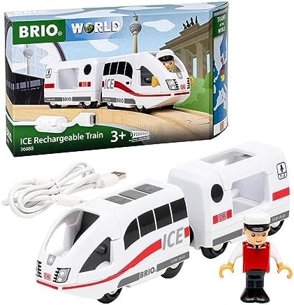 BRIO（ブリオ） 世界の鉄道シリーズ USB充電式ICEトレイン 36088 木製レール 電動車両 機関車 ３歳～