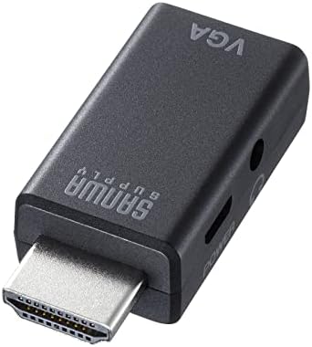 サンワサプライ(Sanwa Supply) HDMI-VGA変換アダプタ(オーディオ出力付き) AD-HD25VGA