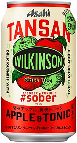 アサヒ飲料 ウィルキンソン タンサン #sober アップル&トニック 350ml×24本 (炭酸水) (微糖)