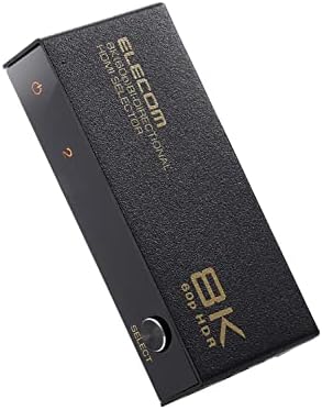 エレコム HDMI切替器 8K60Hz/4K120Hz対応 双方向 (PS5/PS4/PS3/Switch/FireTVStick対応) 2入力1出力 自動/手動切替メタル筐体 ブラック DH-SW8KBD21BK