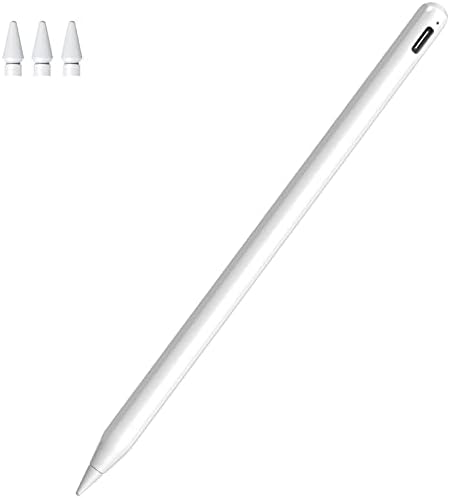 (2023年新登場 ワイヤレス/Type-C急速充電)タッチペン iPad スタイラスペン Ciscle アップルペンシル 磁気吸着充電 apple pencil交換 iPad専用ペン iPad/Air/mini/Pro対応 ペンシル 傾き感知 誤作動防