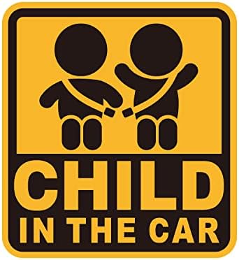 セイワ(SEIWA) 車用 ステッカー セーフティーサイン CHILD IN THE CAR WA121 内貼り外貼り兼用仕様 貼り直し可能 あおり運転抑制 CHILD IN CAR 子供が乗っています カー用品