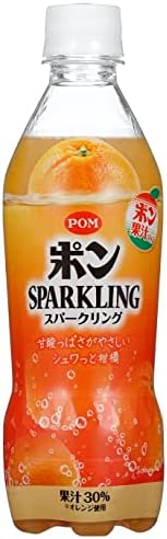 POM(ポン) えひめ飲料 スパークリング 410ml ×24本
