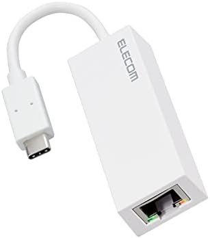 エレコム 有線LANアダプター USB-C 1Gbps ギガビットイーサネット USB3.2(Gen1) Windows Mac 対応 ホワイト EDC-GUC3V2-W