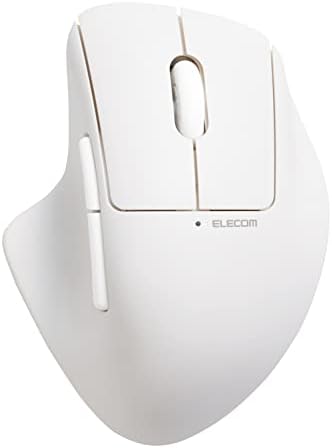 エレコム マウス ワイヤレスマウス SHELLPHA Bluetooth 静音 抗菌 5ボタン+チルトホイール ホワイト M-SH30BBSKWH