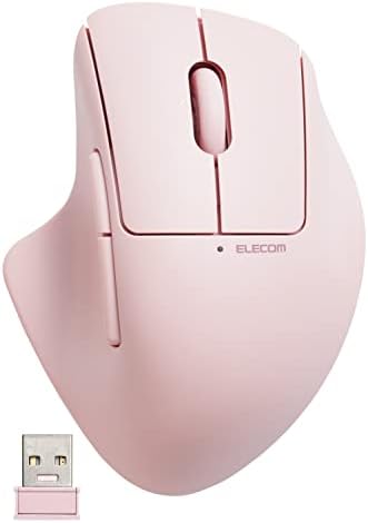 エレコム マウス ワイヤレスマウス SHELLPHA 無線2.4GHz 静音 抗菌 5ボタン+チルトホイール ピンク M-SH30DBSKPN