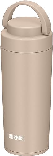 (食洗機対応モデル) サーモス 水筒 真空断熱ケータイタンブラー キャリーハンドル付き 420ml カフェラテ JOV-420 CL
