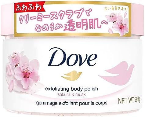 Dove(ダヴ) サクラ&ムスク クリーミーボディスクラブ 角質ケア 黒ずみ 透明感 ギフト 本体 298g
