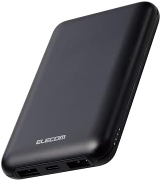エレコム モバイルバッテリー 大容量 10000mAh USB PD対応 20W Type-C×1 USB-A×2 ケーブル別売り ( iPhone Pixel OPPO NINTENDO SWITCH など各種対応) ブラック EC-C11BK