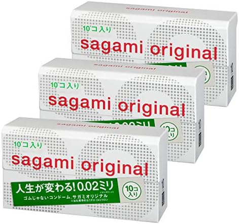 (まとめ買いセット) サガミオリジナル002 コンドーム 薄型 ポリウレタン製 0.02ミリ 10個入×3