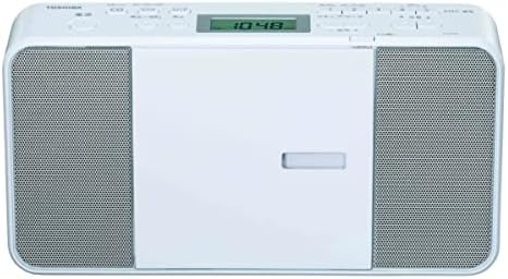東芝 CDラジオ TY-C251(W) コンパクト スリム ボディー 縦型 ワイドFM 対応 外形寸法 280×149×63mm 質量 約1.2kg