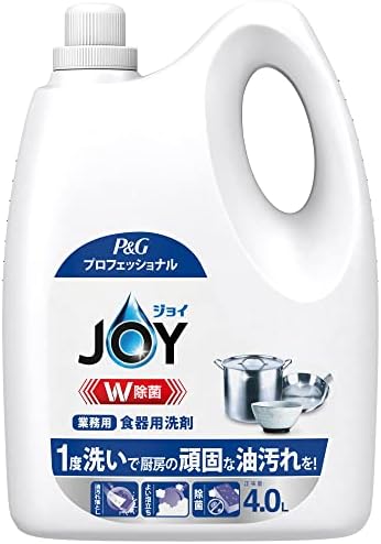 (大容量) ジョイ W除菌 食器用洗剤 業務用 詰め替え 4L P&Gプロフェッショナル