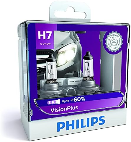 フィリップス 自動車用バルブ&ライト ヘッドライト ハロゲン H7 3300K ヴィジョンプラス 車検対応 2個入り PHILIPS VisionPlus 12972VPS2
