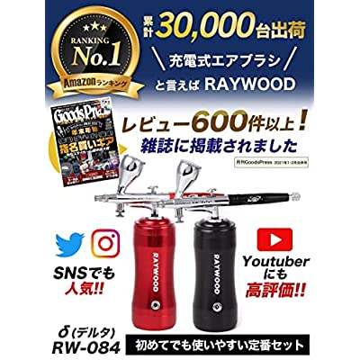 ヤマダモール | RAYWOOD エアブラシ δ(デルタ) RW-084 コンプレッサー 