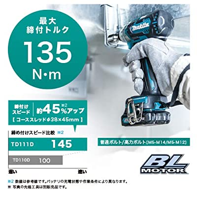 ヤマダモール | マキタ インパクトドライバTD111(10.8V)青 トルク135Nm
