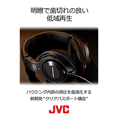 JVC HA-MX10-B 密閉型ヘッドホン スタジオモニター ブラック(品