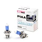 PIAA ヘッドライト用 ハロゲンバルブ IH01 4300K スーパーホワイト&ホワイト 車検対応 2個入 12Ｖ/60W/55W(100W/90W相当) H-378