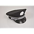 警官帽子 ポリスハット コスチューム用小物 ブラック フリーサイズ