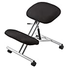 イーサプライ バランスチェア 姿勢矯正 椅子 キャスター ガス圧昇降 高さ調整 耐荷重80kg 腰痛予防 EEX-CH15
