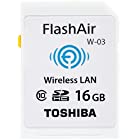 TOSHIBA 無線LAN搭載 FlashAir SDHCカード 16GB Class10 日本製 (国内正規品) SD-WE016G