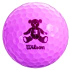 Wilson(ウイルソン) ゴルフボール BEAR3 1ダース 12個入り ラベンダー