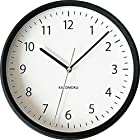KATOMOKU muku clock 4 ブラック 電波時計 連続秒針 km-57BRC φ306mm