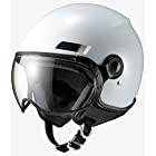 マルシン(MARUSHIN) バイクヘルメット ジェット SAFIT MS-340 パールホワイト Mサイズ (57-58cm) MS340WH/M