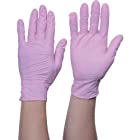 TRUSCO(トラスコ) 使い捨て ニトリル 手袋 M ピンク 粉なし 0.06 100枚入り TG エアー TGNN06PM TG M 0.06