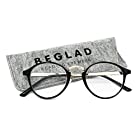 ビグラッド(BEGLAD) 老眼鏡 ブラック 度数:+1.50 【トレンドデザイン おしゃれなケース付】 BE1018BK…