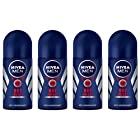 (Pack of 4) Nivea Dry Impact Plus Anti-perspirant Deodorant Roll On for Men 4x50ml - (4パック) ニベアドライ影響プラス制汗剤デオドラントロールオン男性用4x5
