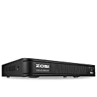 ZOSI 1080P 4CH 防犯録画機 H.265+防犯レコーダー 防犯カメラに対応 スマホ パソコン遠隔監視対応 日本語対応 黒