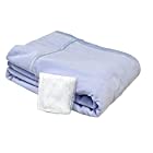 ダクロン マイクロマティーク毛布 （洗濯用ネット付き） シングル 140×210cm 日本製 ブルー