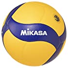 ミカサ(MIKASA) バレーボール 5号 国際公認球 検定球 一般・大学・高校 イエロー/ブルー V300W 推奨内圧0.3(kgf/?)