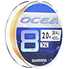 シマノ(SHIMANO) ライン オシア8 400m 2.0号 5カラー LD-A81S 釣り糸 ライン 2号