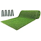 FIFA認定工場で生産した High Qualityリアル人工芝 芝丈18ｍｍ 幅1ｍ×長さ10ｍ U字ピン20本付 短めの芝で、芝刈り後のすっきりとしたお庭を演出します。