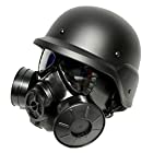 ec-drive ガスマスク フリッツヘルメット セット ダブルファン搭載 サバゲー ミリタリー コスプレ 米軍 アーミー
