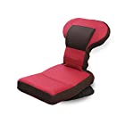 座椅子生活 明光ホームテック ゲーミング座椅子NEO (レッド/背 折り畳み6段 / 背 上部後方14段 / フットレスト14段 / 回転式) リクライニング 座椅子 ゲーミング (HZL-アロー)