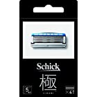 シック Schick 極 KIWAMI 替刃 (4コ入) 5枚刃 カミソリ 髭剃り