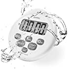 dretec(ドリテック) 防水タイマー 時計付き ホワイト