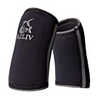AZLIV (アズリブ) 7mm エルボースリーブ エルボーサポーター 肘サポーター 筋トレ ウエイトトレーニング ベンチプレス (ブラック, XS)