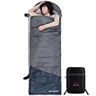 寝袋 シュラフ コンパクト 封筒型 キャンプ 登山 車中泊 防災用 丸洗い 綿 連結可能