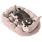 【Entoz】-エントツ- 3WAY ペット ベッド クッション 洗える オールシーズン 犬 ベッド 猫 ベッド 【Entoz × iBeans】 (M/ベージュローゼ)