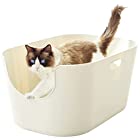 【OFT】 TALL WALL BOX XL 本体 猫用トイレ 本体 大きい猫 大きいトイレ ゆったり広々サイズ 飛び散り防止ハイタイプ サイズ(約)：幅49×奥68×高33cm【入り口までの高さ】17cm